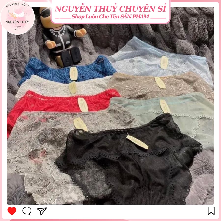 Set 20 quần lót ren CAO CẤP, Combo quần chip ren nữ công chúa mềm mại, nữ tính, quyến rũ, cao cấp, không lộ viền