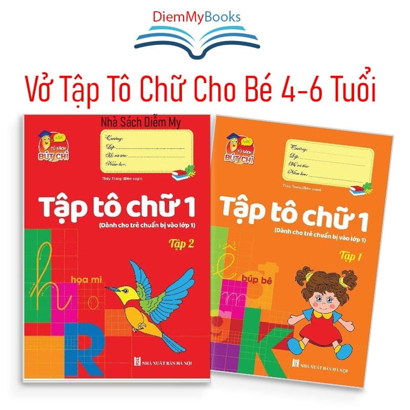 Sách- Vở Tập Tô Chữ Cho Bé Mẫu Giáo Mầm Non Có Chấm Sẵn Chữ To Hành Trang Vào Lớp 1 Bé Từ 4 6 Tuổi