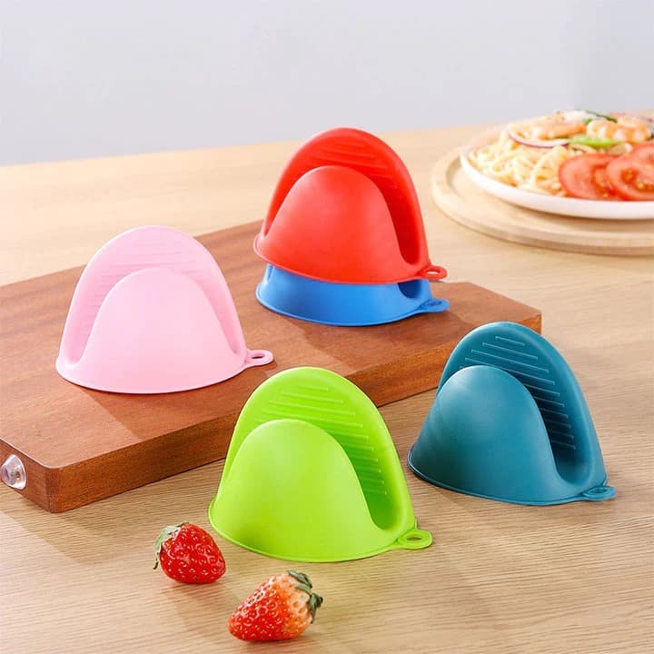 Set 2 Cái Găng Tay Bắc Nồi Silicon Mỏ Vịt - Dụng Cụ Nhấc Nồi Cách Nhiệt Chống Nóng