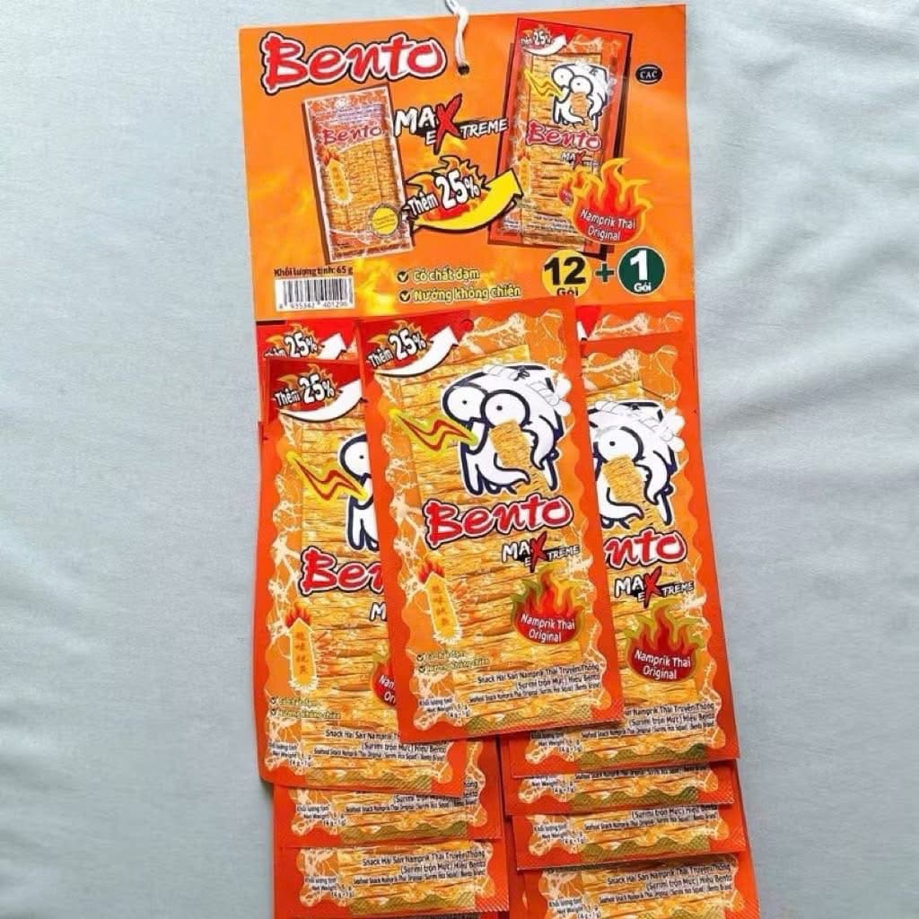 Lốc 14 gói 5gr mực bento màu cam, xanh date 11/2026