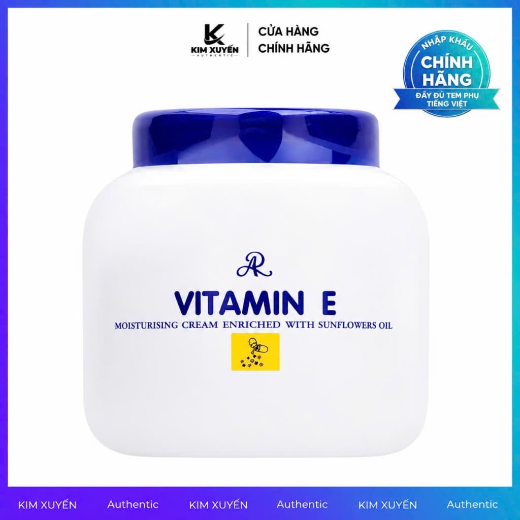Kem dưỡng ẩm body Aron Vitamin E Thái Lan 200G - 1 HỦ/COMBO 3 HỦ