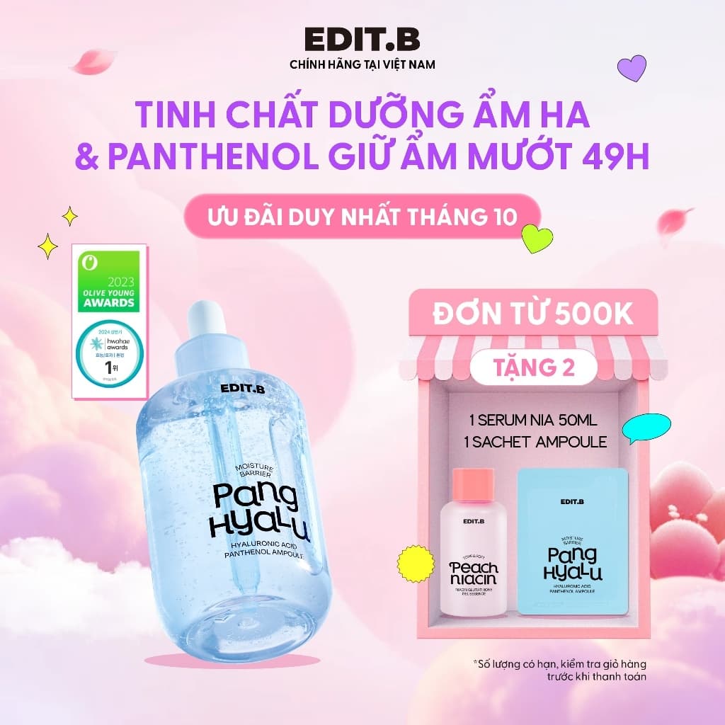 Tinh Chất Dưỡng Ẩm HA & Panthenol Edit.B Moisture Barrier Pang Ampoule 100ml
