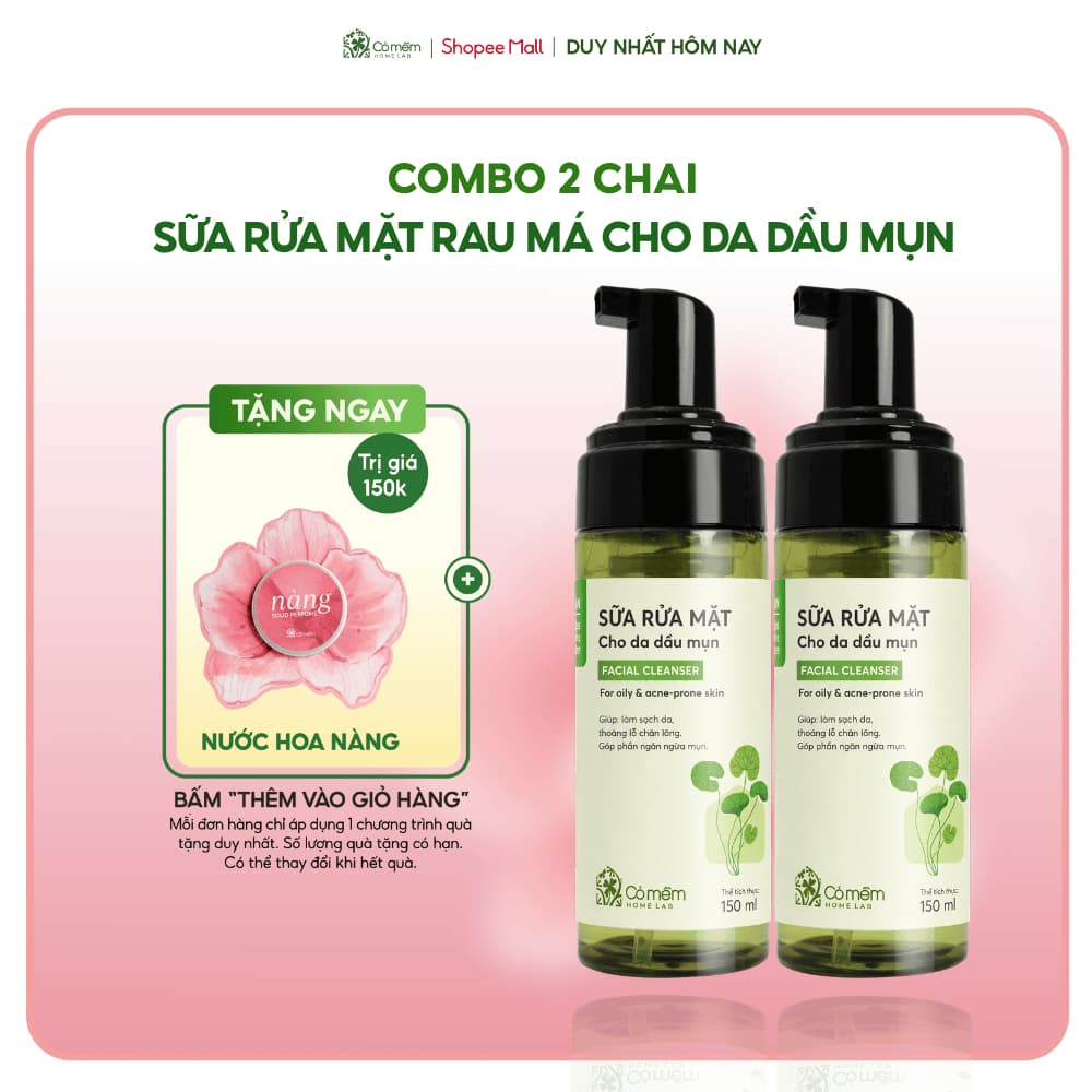 (Shopee VIP) Combo 2 Chai Sữa Rửa Mặt Tạo Bọt Cho Da Dầu Mụn