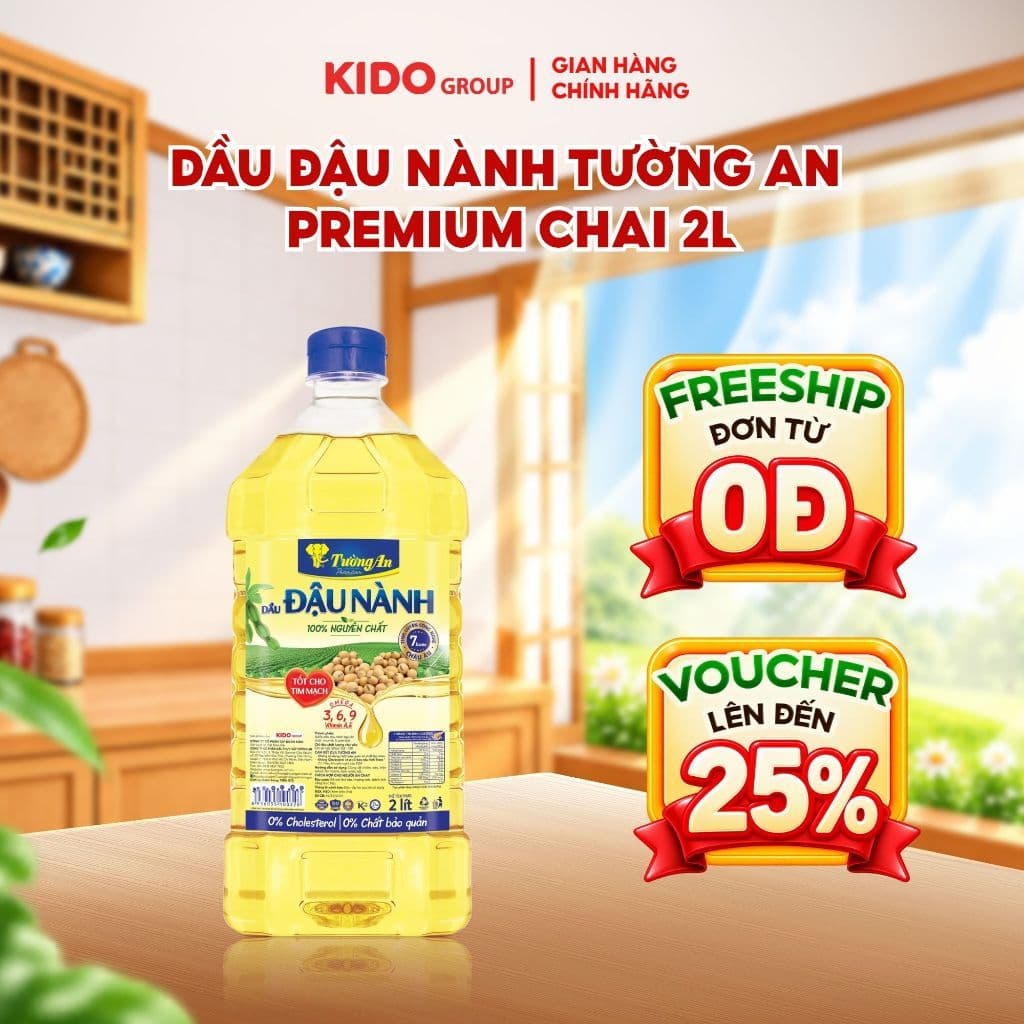 Dầu Đậu Nành Tường An Premium 2L