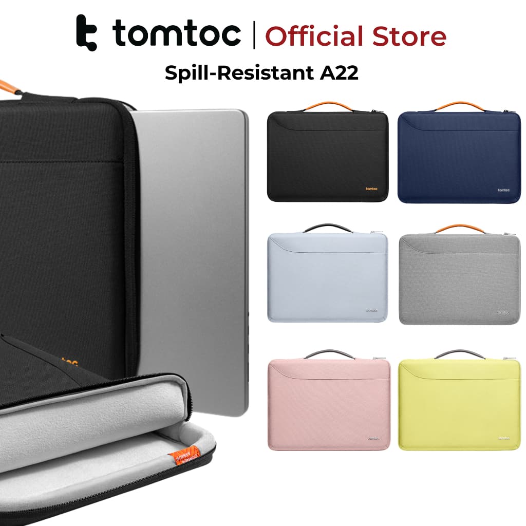 Túi Chống Sốc Tomtoc Spill - Resistant A22 New Version Cho MacBook/Laptop Size 13/13.6/14/15/16 Inch