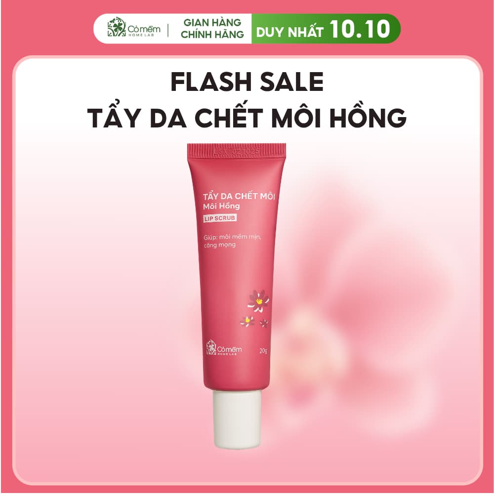 [FLASH SALE] Tẩy da chết môi hồng Cỏ Mềm 20gr