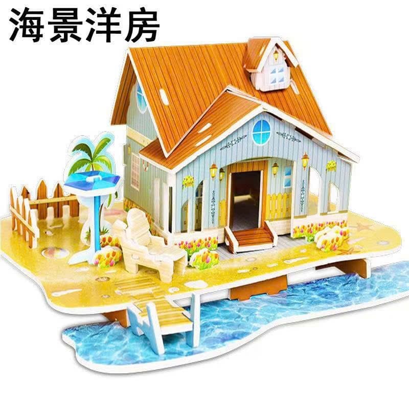 Bộ Mô Hình Lắp Ghép 3D Bằng Xốp Đáng Yêu Cho Bé